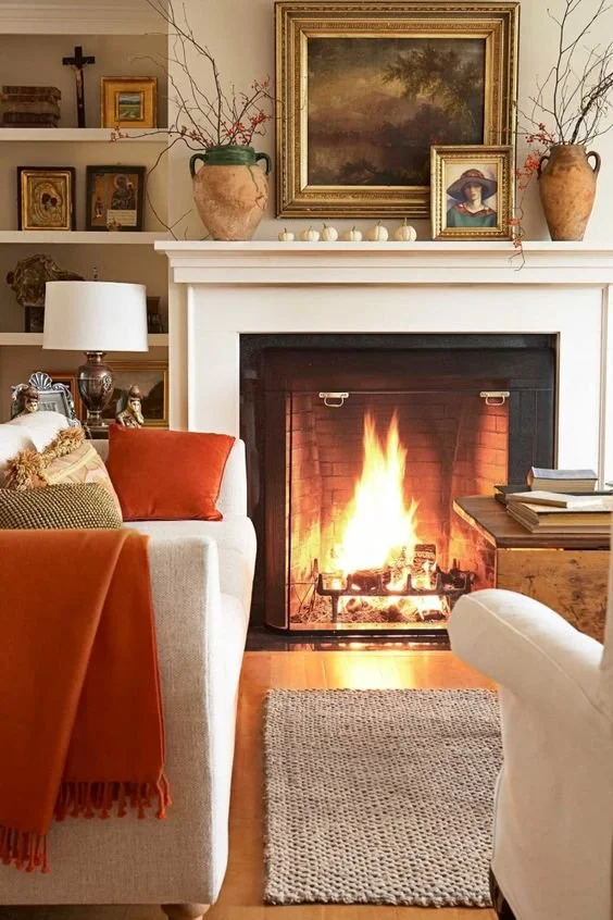 A home dressed for autumn