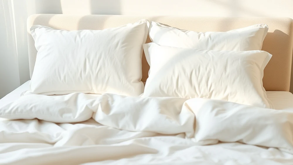 Crisp, freshly made bed linens